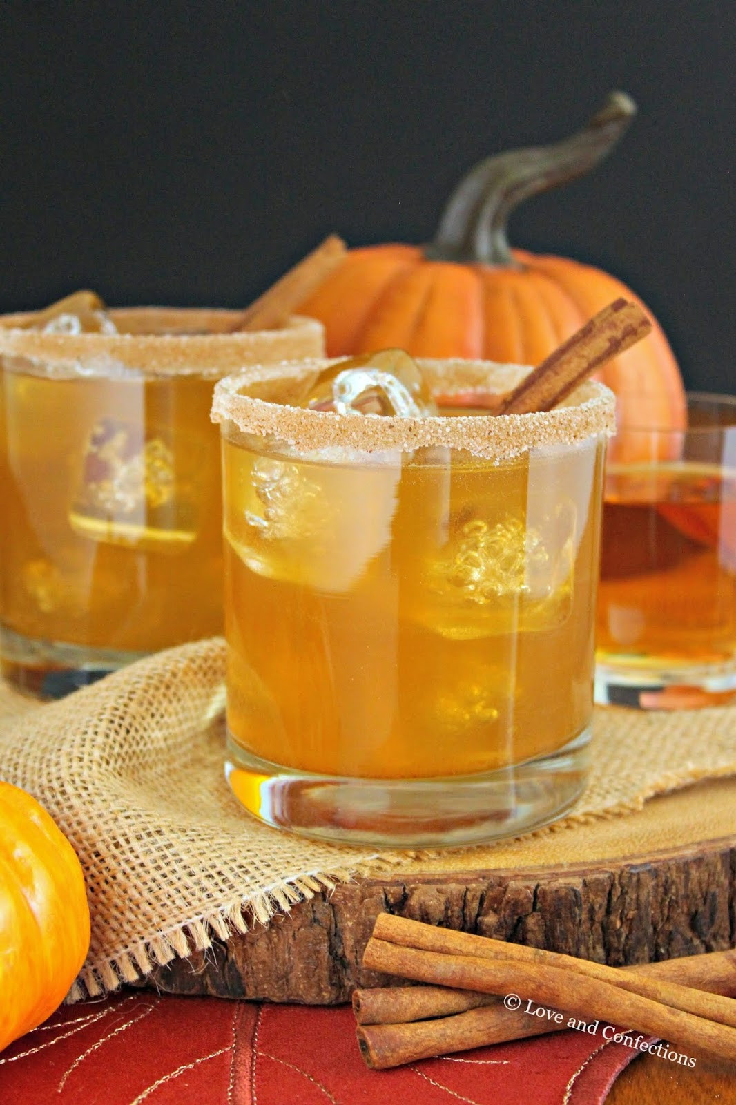 Pumpkin Pie Cocktails
 Love and Confections Pumpkin Pie Bourbon Cocktail