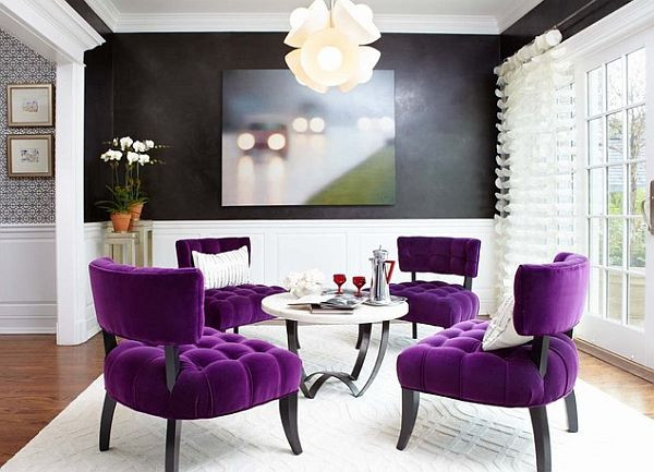 Purple Chairs Living Room
 Interior Decor Bright Pink Purple Chairs For Living Room