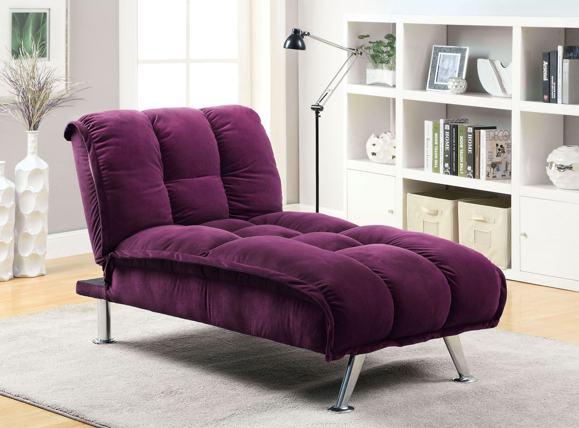 Purple Chairs Living Room
 Maybelle Purple Living Room Set CM2908PR Furniture of