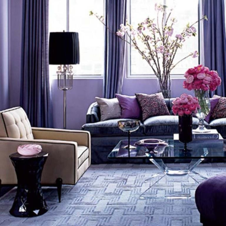 Purple Living Room Decor
 20 Dazzling Purple Living Room Designs Rilane