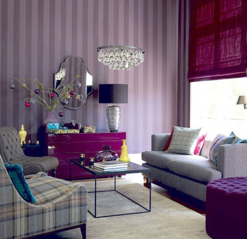 Purple Living Room Decor
 Light Purple Sitting Room Home Decorating Ideas