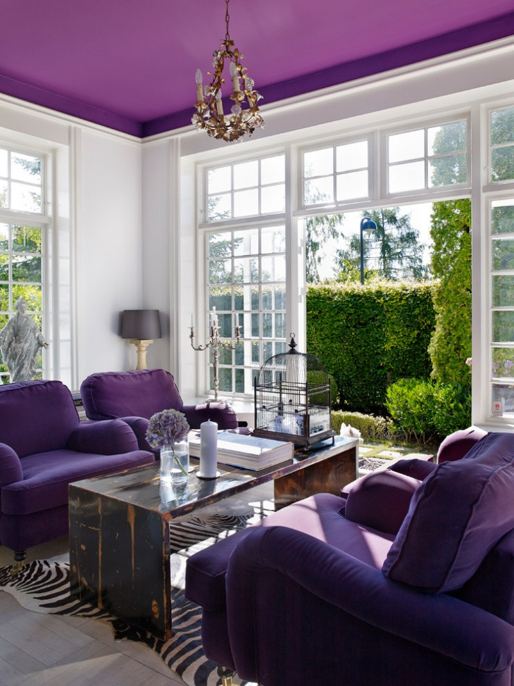 Purple Living Room Decor
 18 Purple Living Room Designs Ideas