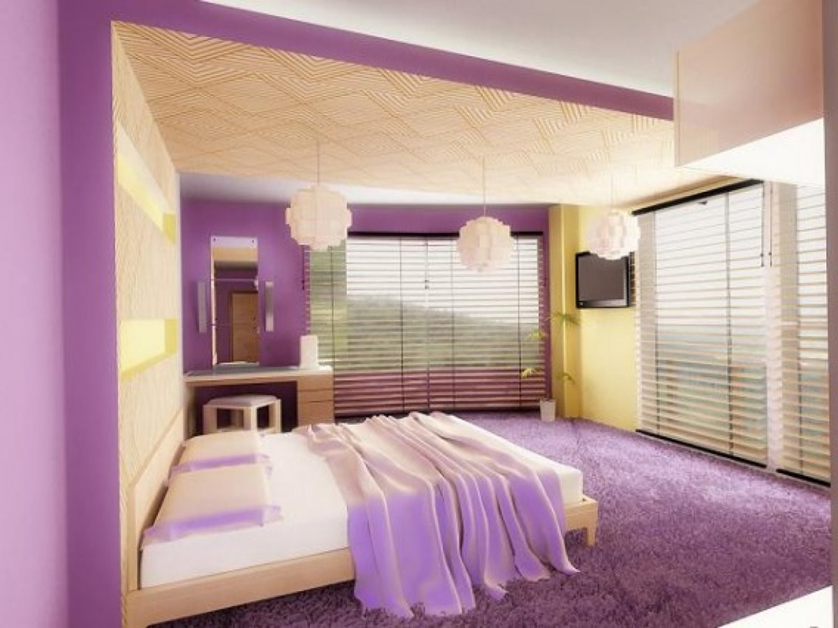 Purple Paint Color For Bedroom
 Nice Bedroom Paint Colors Selection Tips