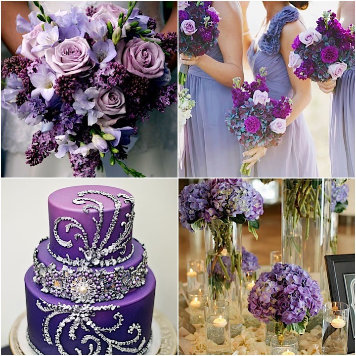 Purple Themed Wedding
 Purple Wedding Ideas with Pretty Details MODwedding