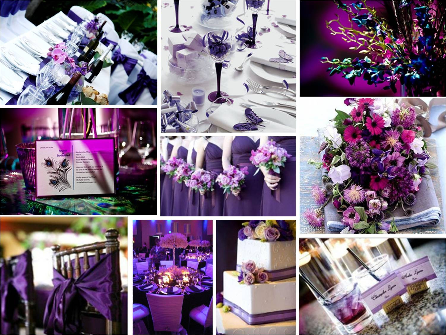 Purple Themed Wedding
 Wedding Ideas Purple Wedding theme