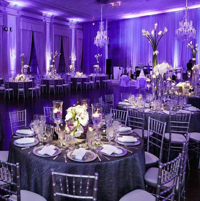 Purple Themed Wedding
 Glamorous Purple Wedding Ideas MODwedding