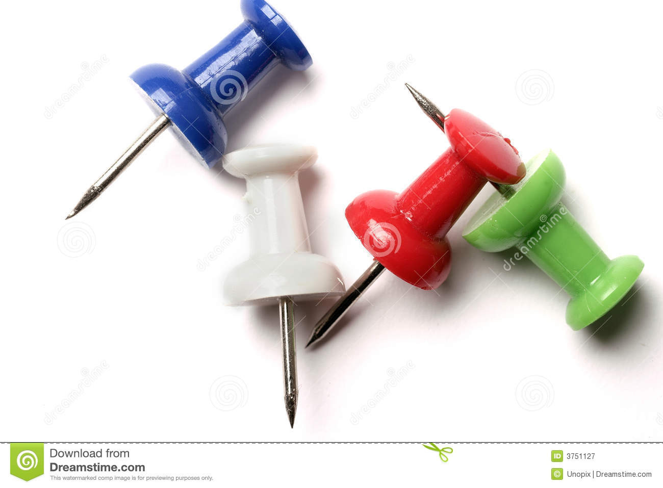 Push Pins
 Push pins stock image Image of colors office four post