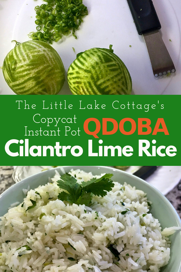 Qdoba Mexican Eats Cilantro Lime Rice
 Instant Pot Copycat Qdoba Cilantro Lime Rice