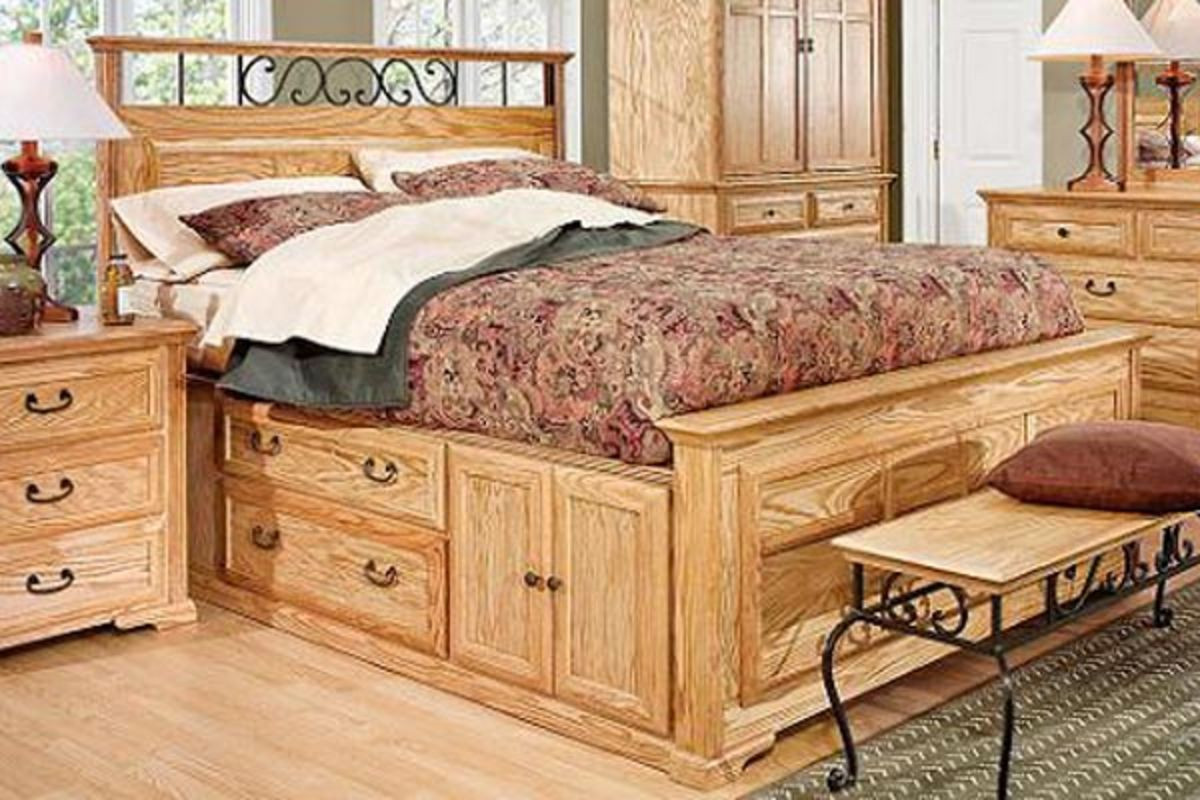 Queen Size Storage Bedroom Sets
 Thornwood Queen Size Captain Bed with Storage at Gardner White