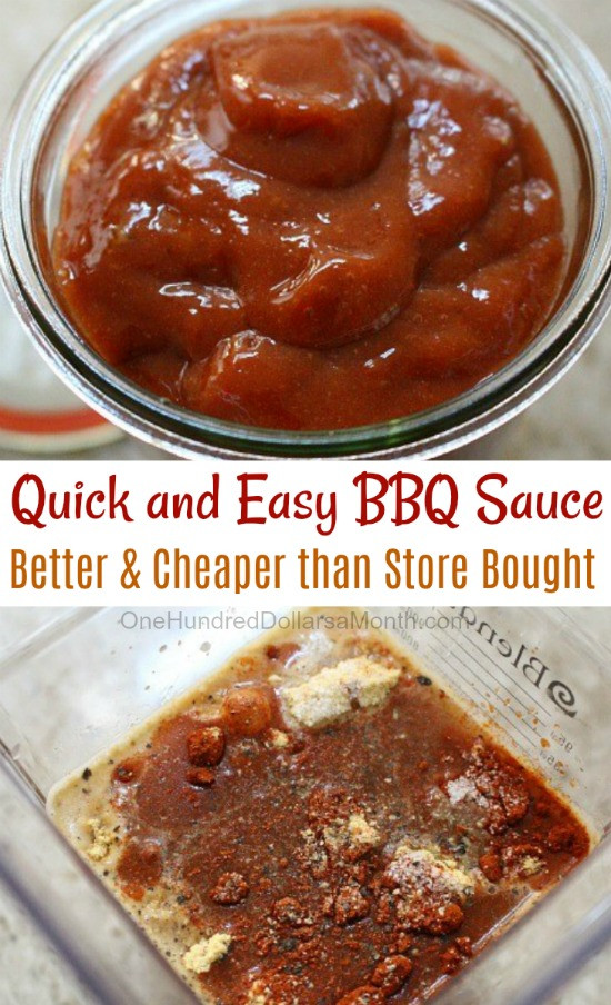 Quick And Easy Bbq Sauce
 Quick and Easy BBQ Sauce e Hundred Dollars a Month