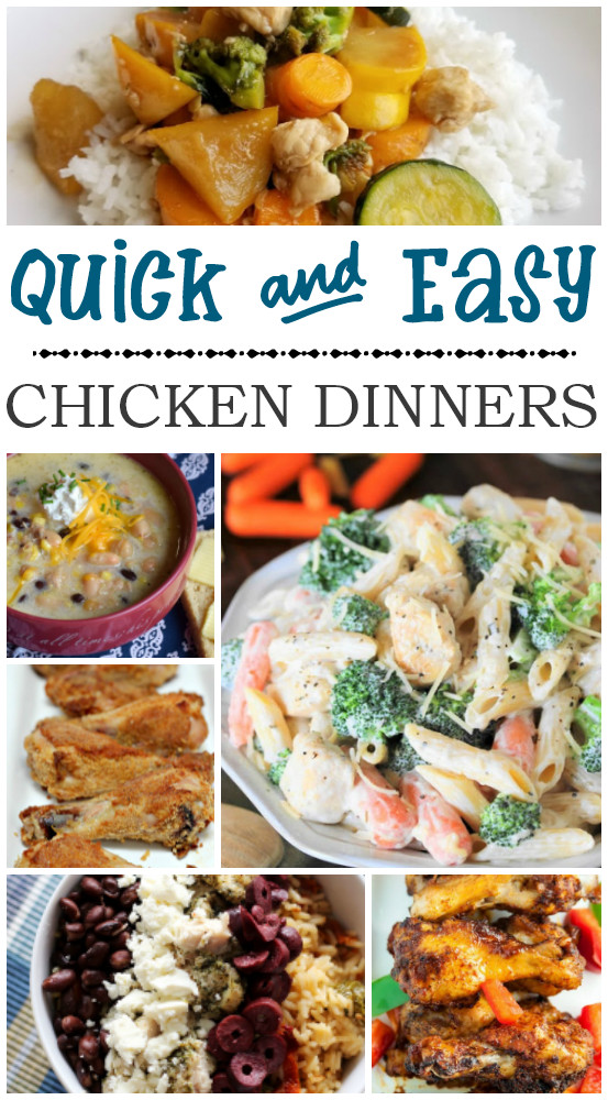 Quick And Easy Chicken Dinners Recipes
 Quick and Easy Chicken Dinner Ideas C mon Get Crafty