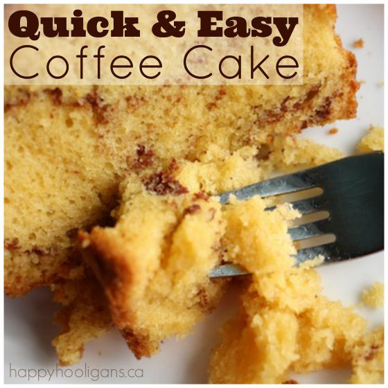 Quick And Easy Coffee Cake
 Best Quick and Easy Coffee Cake Recipe Happy Hooligans
