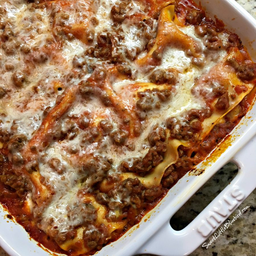 Quick And Easy Lasagna
 Quick and Easy Lasagna Sweet Little Bluebird