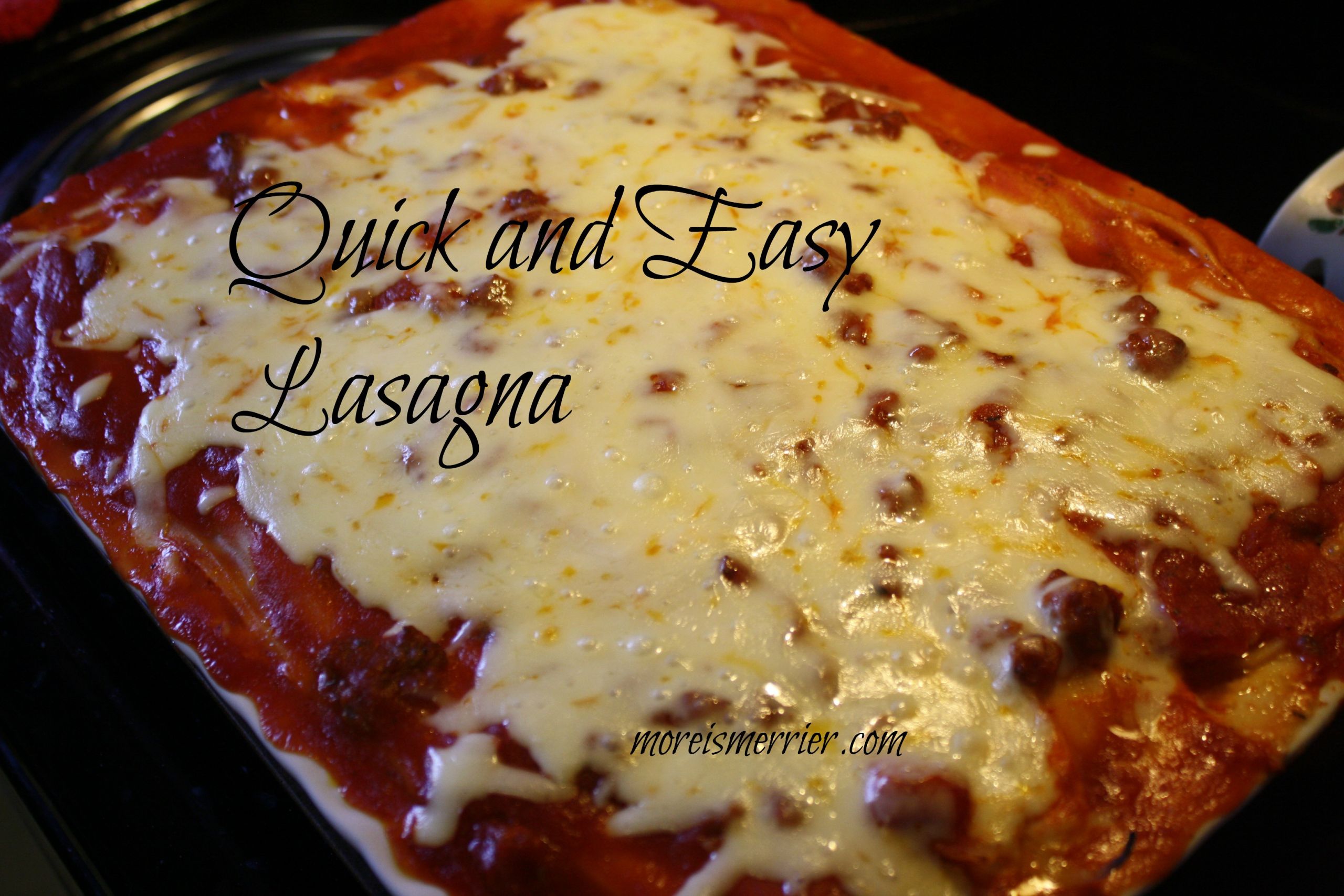 Quick And Easy Lasagna
 Easy Lasagna for Delicious Dish Tuesday The More The