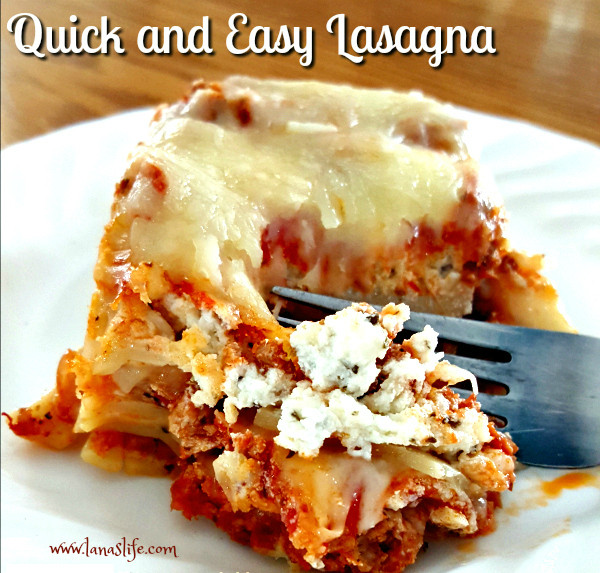 Quick And Easy Lasagna
 Lana s Life Quick and Easy Lasagna