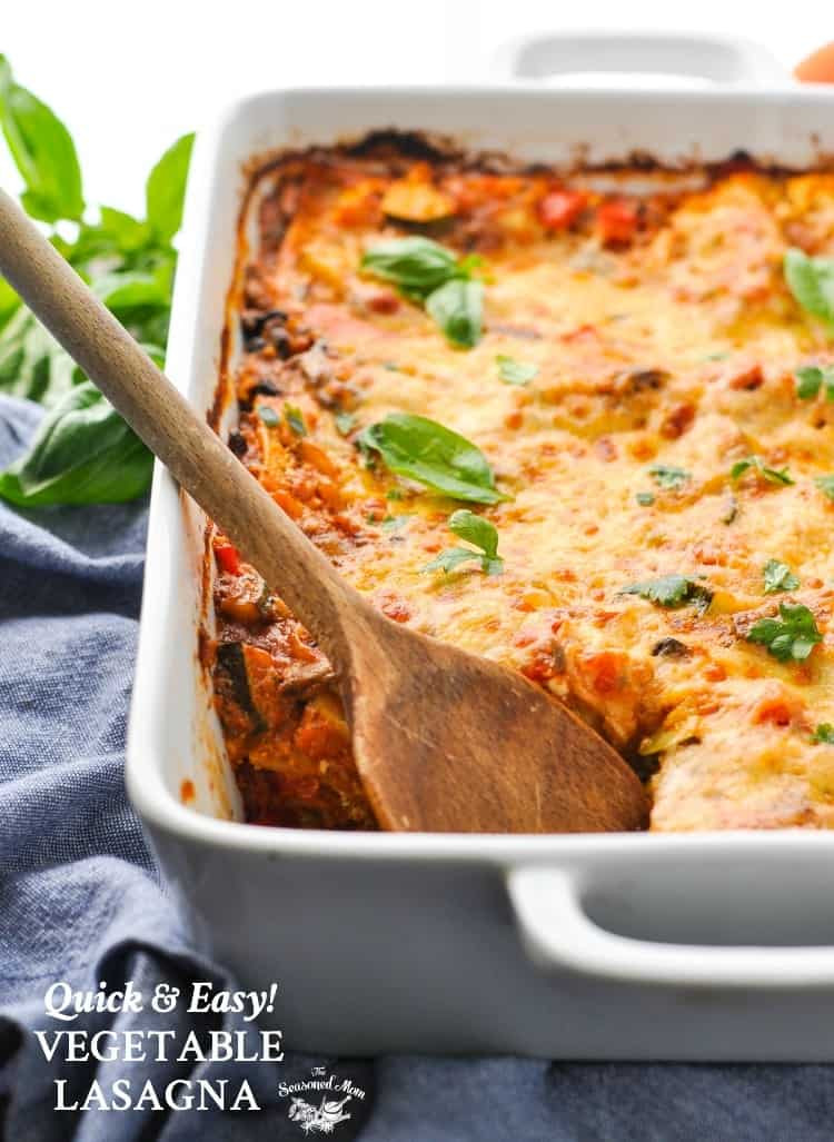 Quick And Easy Lasagna
 Quick and Easy Ve able Lasagna The Seasoned Mom