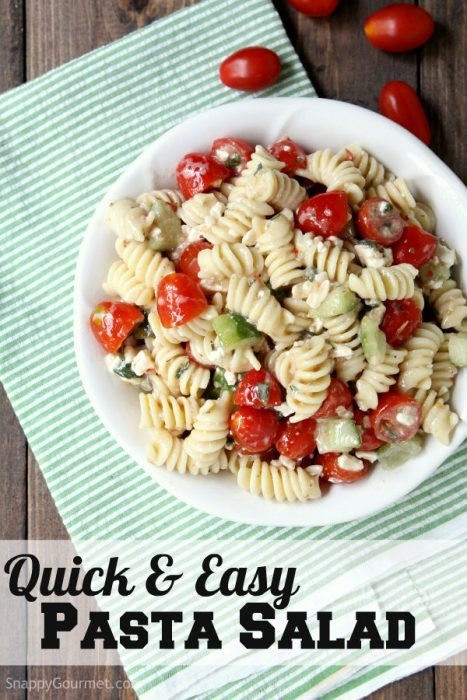 Quick And Easy Pasta Salad
 Quick and Easy Pasta Salad Recipe Snappy Gourmet