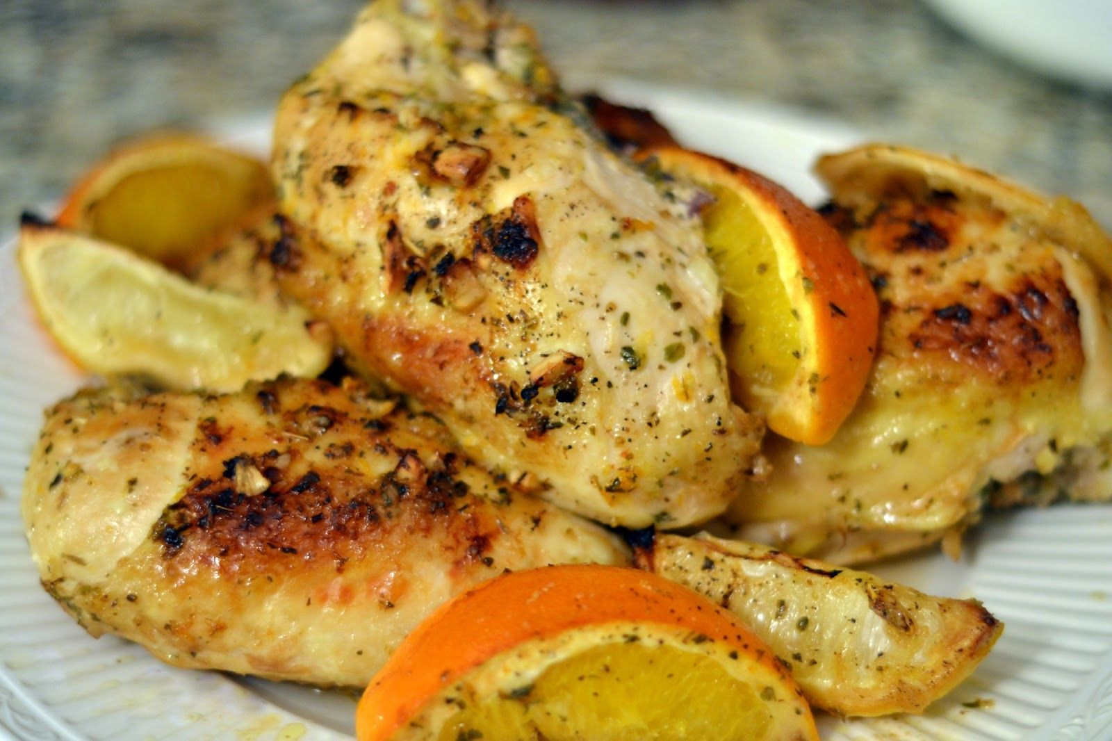 Quick Baked Chicken Marinade
 This recipe upped the ante a bit adding a rich citrus