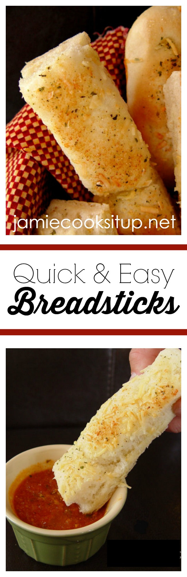 Quick Bread Sticks
 Quick and Easy Breadsticks