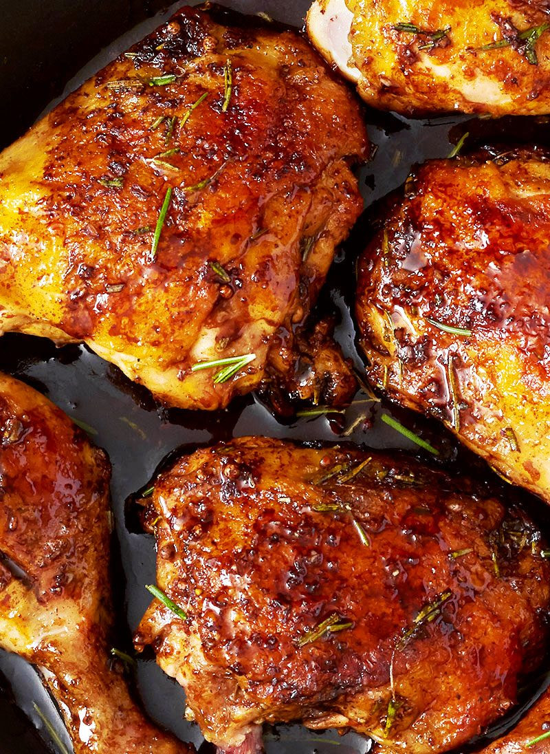 Quick Chicken Legs Recipes
 Balsamic Honey Skillet Chicken Legs Recipe — Eatwell101