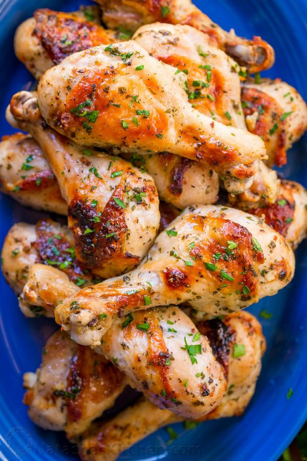 Quick Chicken Legs Recipes
 Baked Chicken Legs with Garlic and Dijon