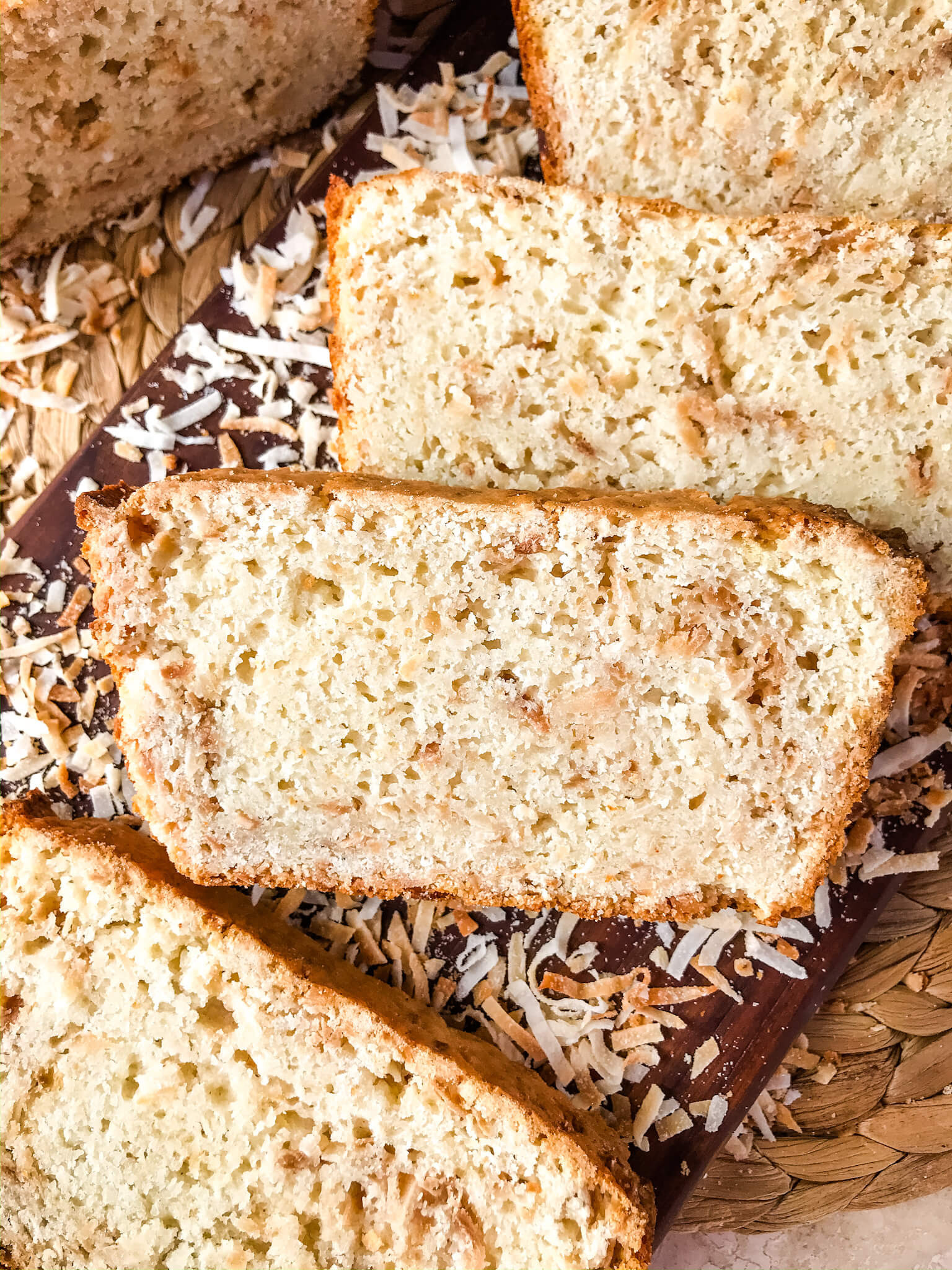 Quick Coconut Bread
 Quick Coconut Bread Three Olives Branch