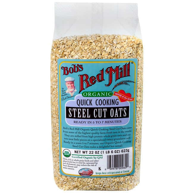 Quick Cooking Steel Cut Oats
 Bob s Red Mill Organic Quick Cooking Steel Cut Oats 22 oz