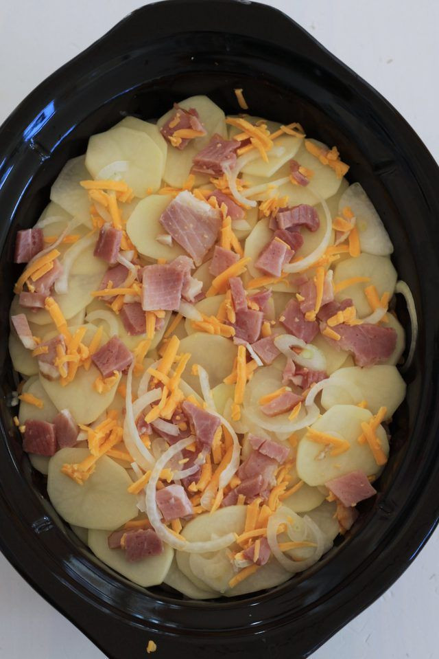 Quick Crock Pot Dinners
 How to Make a Quick Crock Pot Meal of Cheesy Potato Ham