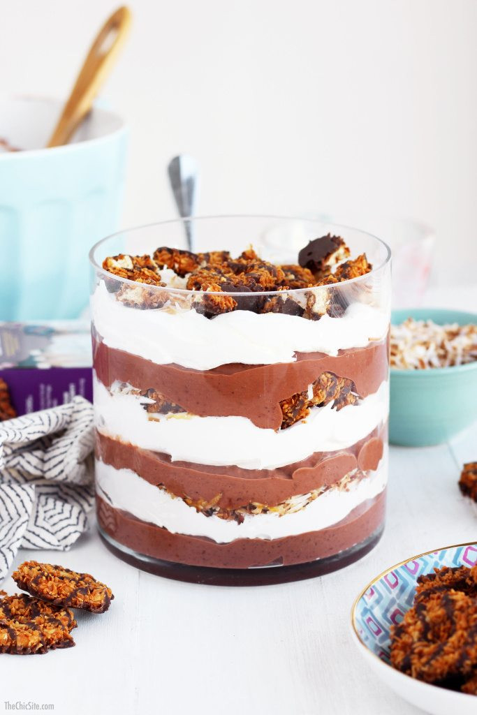 Quick Desserts For One
 Samoas Pudding Trifle The Chic Site