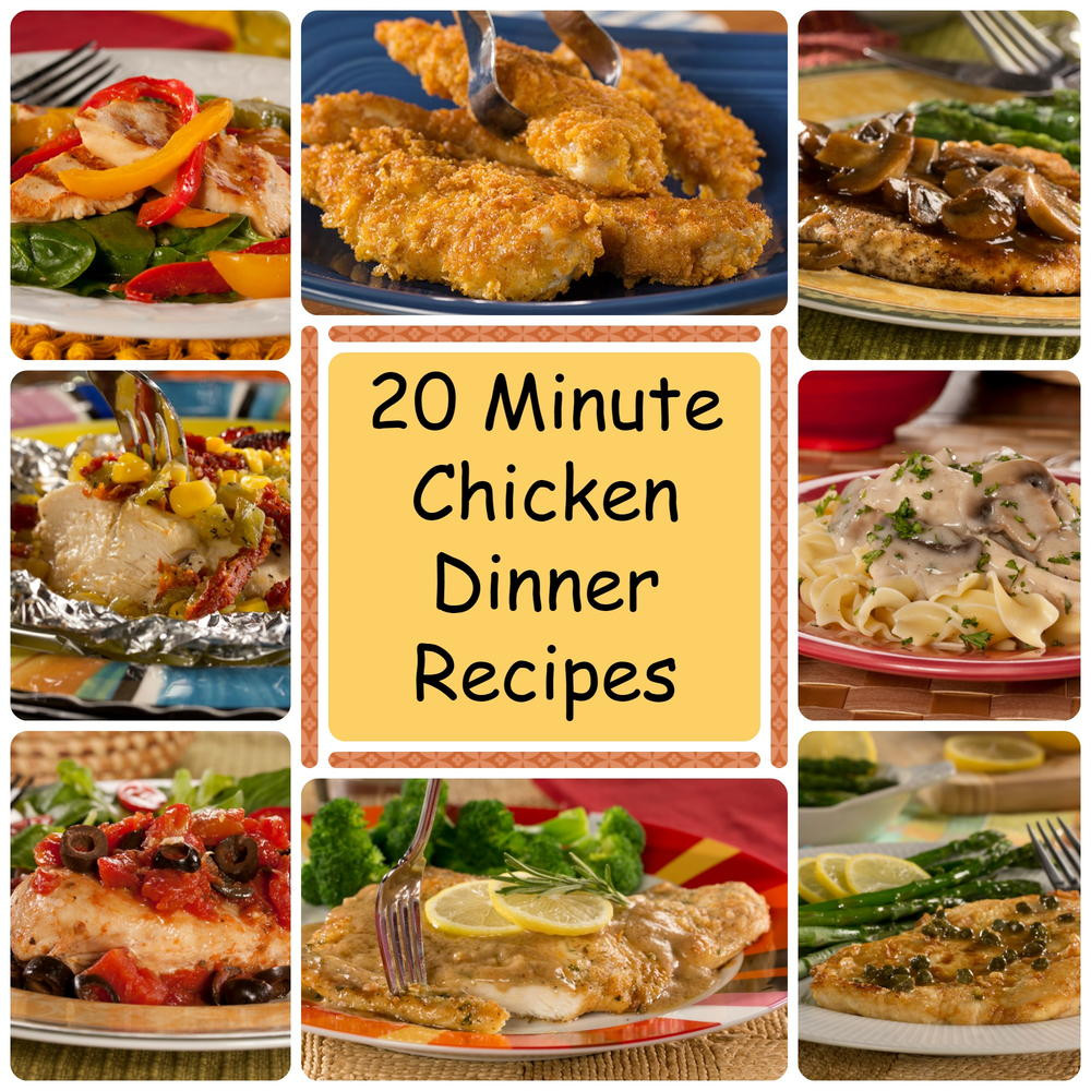 Quick Dinner Ideas With Chicken
 20 Minute Chicken Dinner Recipes