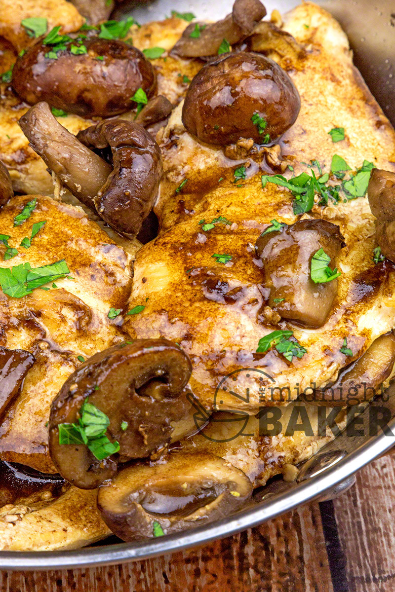 Quick Dinner Ideas With Chicken
 Balsamic Chicken with Mushrooms The Midnight Baker