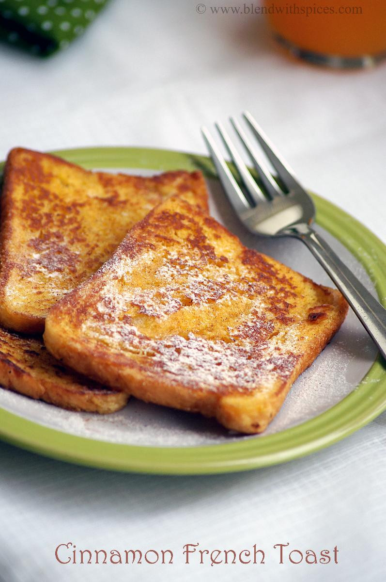 Quick French Toast Recipe
 Eggless Cinnamon French Toast Recipe