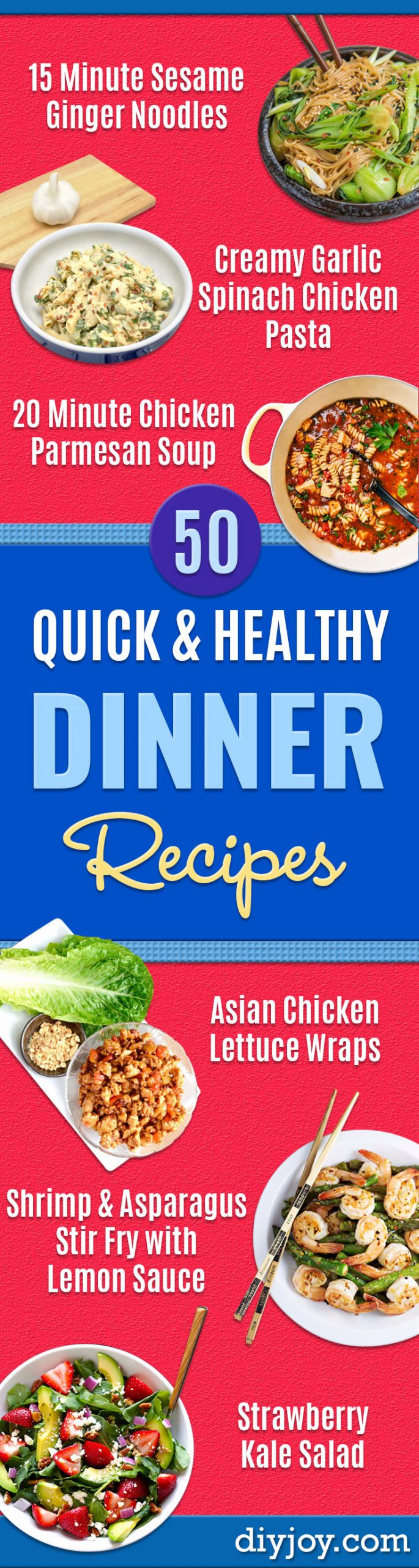 Quick Healthy Dinners For 2
 50 Quick and Healthy Dinner Recipes Easy
