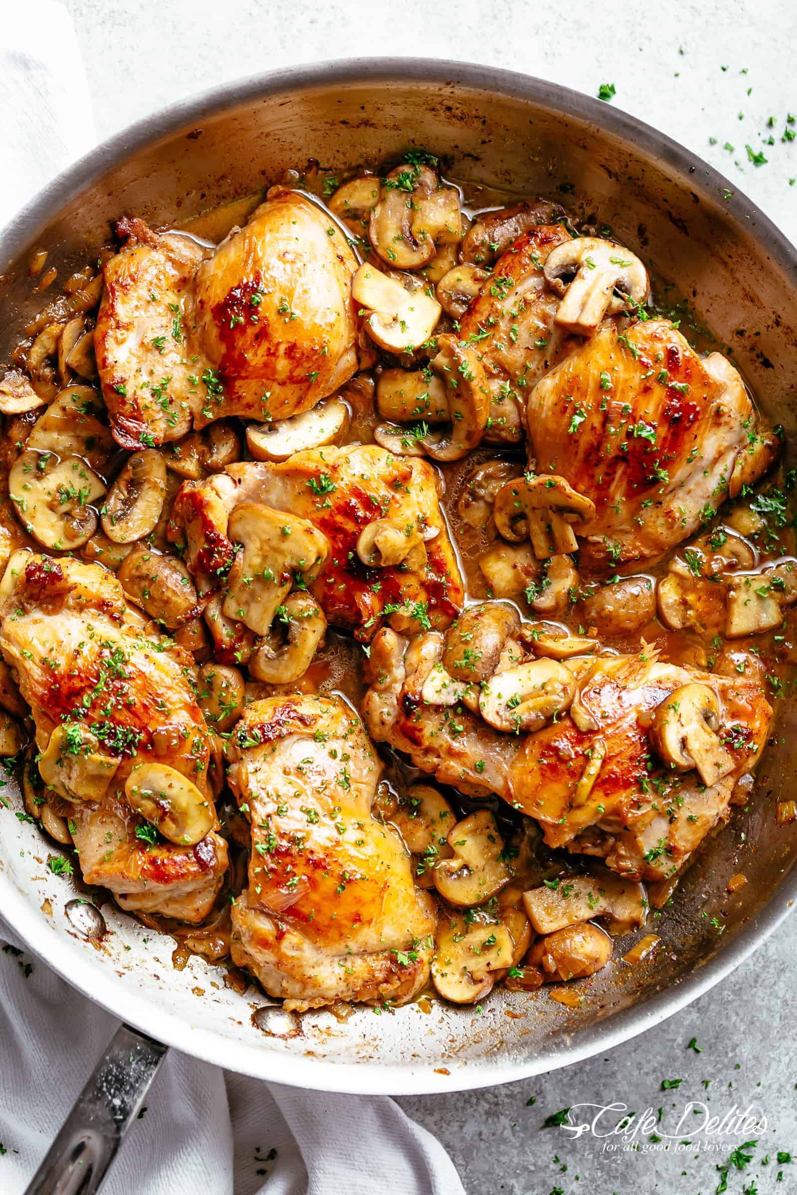 Quick Mushroom Recipes
 Garlic Mushroom Chicken Thighs Cafe Delites
