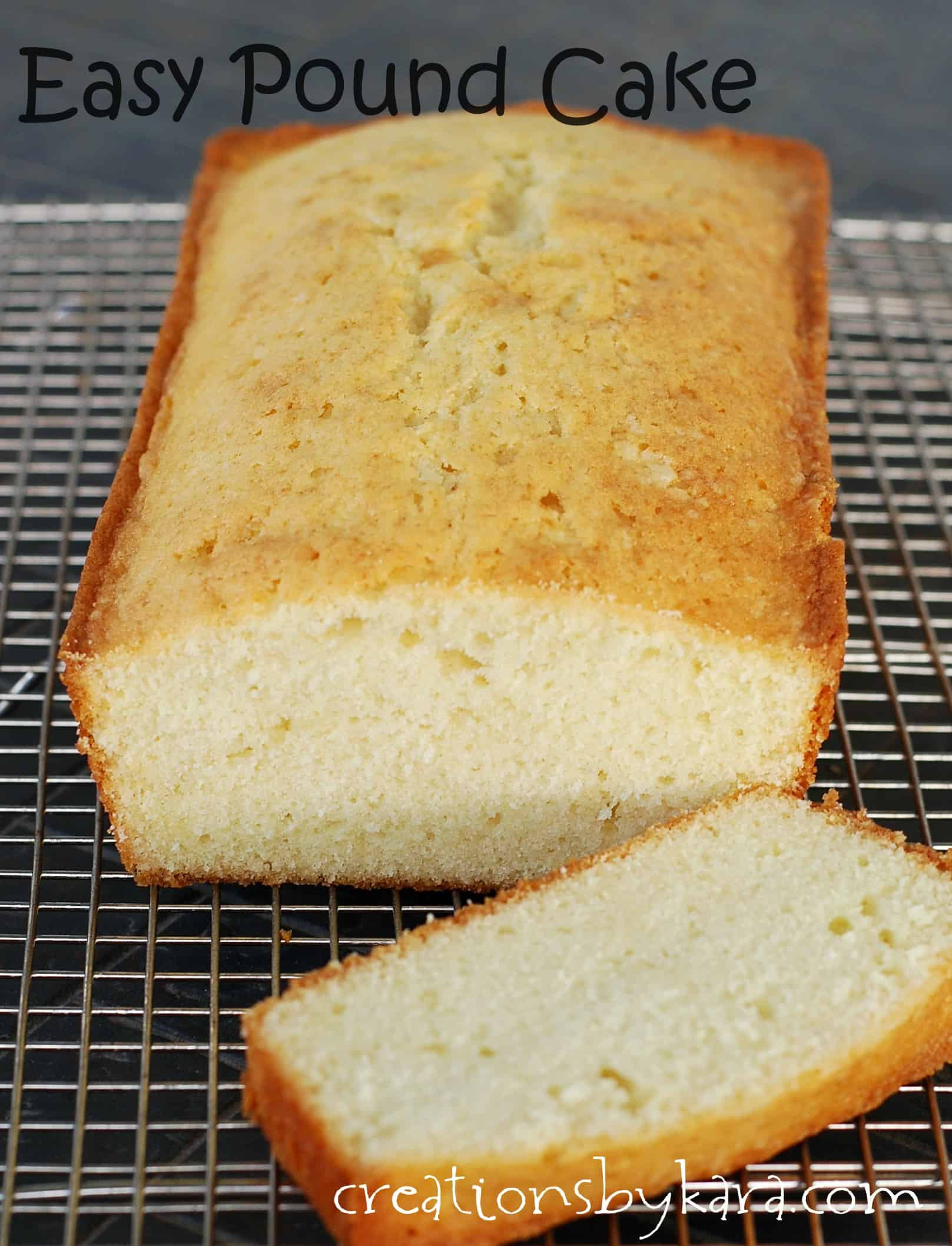 Quick Pound Cake Recipe
 Easy Pound Cake Recipe