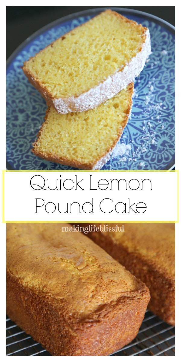 Quick Pound Cake Recipe
 Quick Lemon Pound Cake