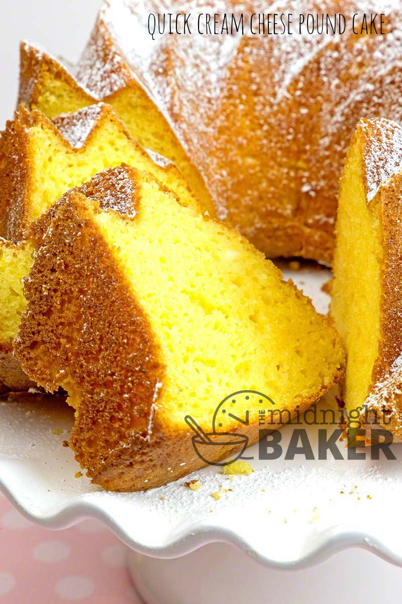 Quick Pound Cake Recipe
 Quick Cream Cheese Pound Cake The Midnight Baker