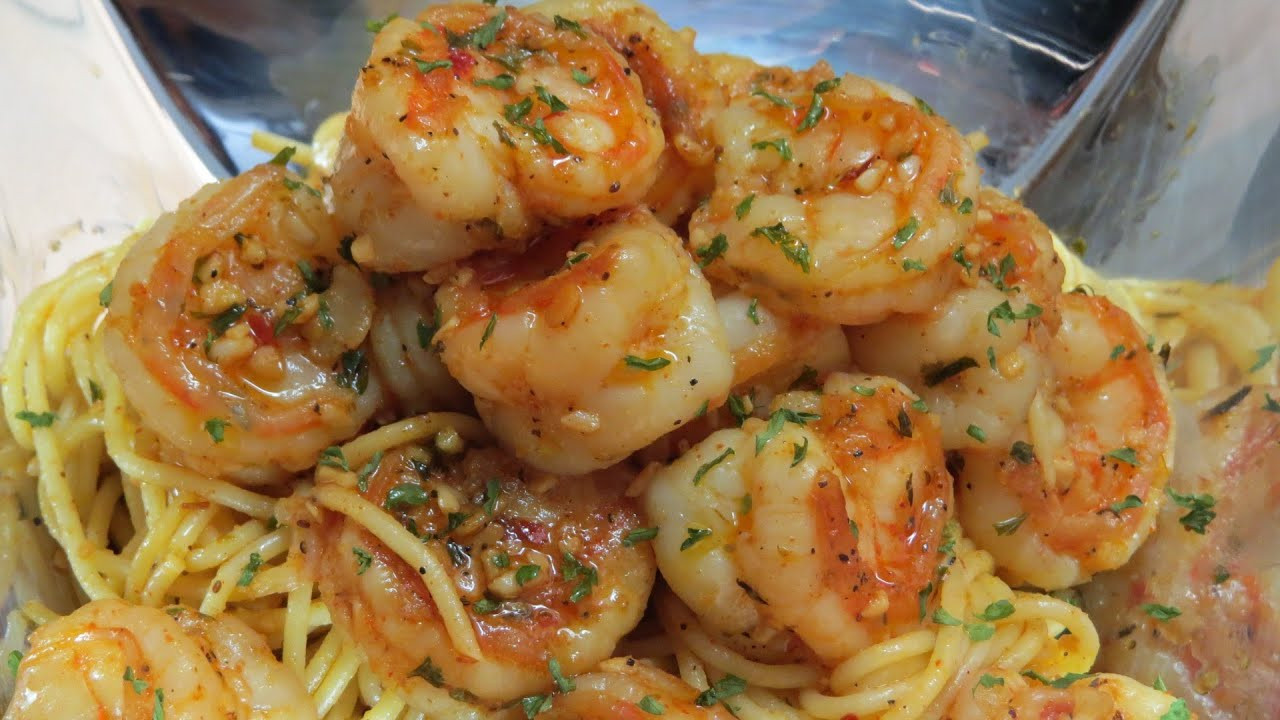 Quick Shrimp Pasta
 QUICK & EASY SPICY GARLIC SHRIMP & PASTA