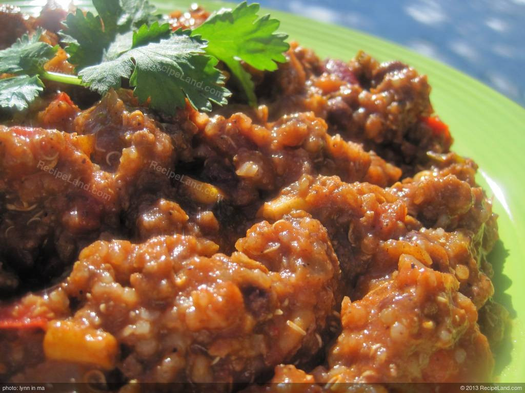 Quinoa Black Bean Chili
 Black Bean and Quinoa Chili Recipe