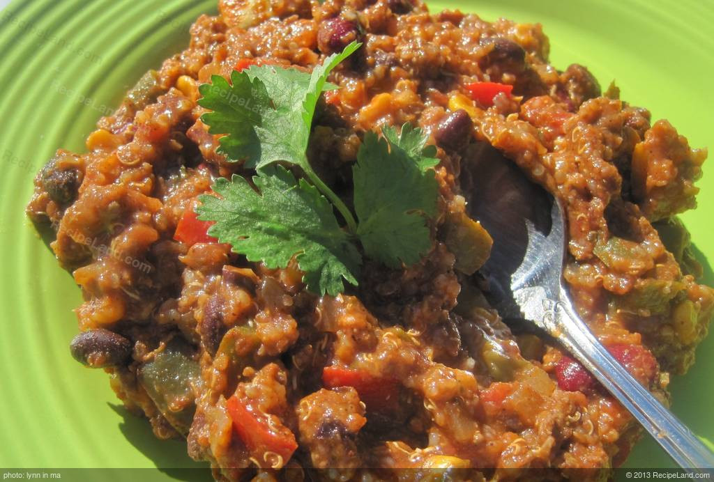 Quinoa Black Bean Chili
 Black Bean and Quinoa Chili Recipe