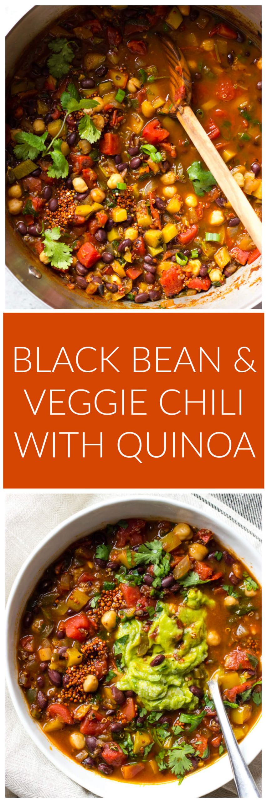 Quinoa Black Bean Chili
 Black Bean and Veggie Chili with Quinoa Little Broken