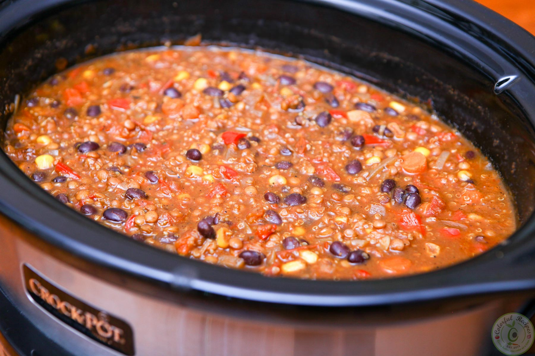 Quinoa Black Bean Chili
 Crock Pot Black Bean Lentil Quinoa Chili Colorful Recipes