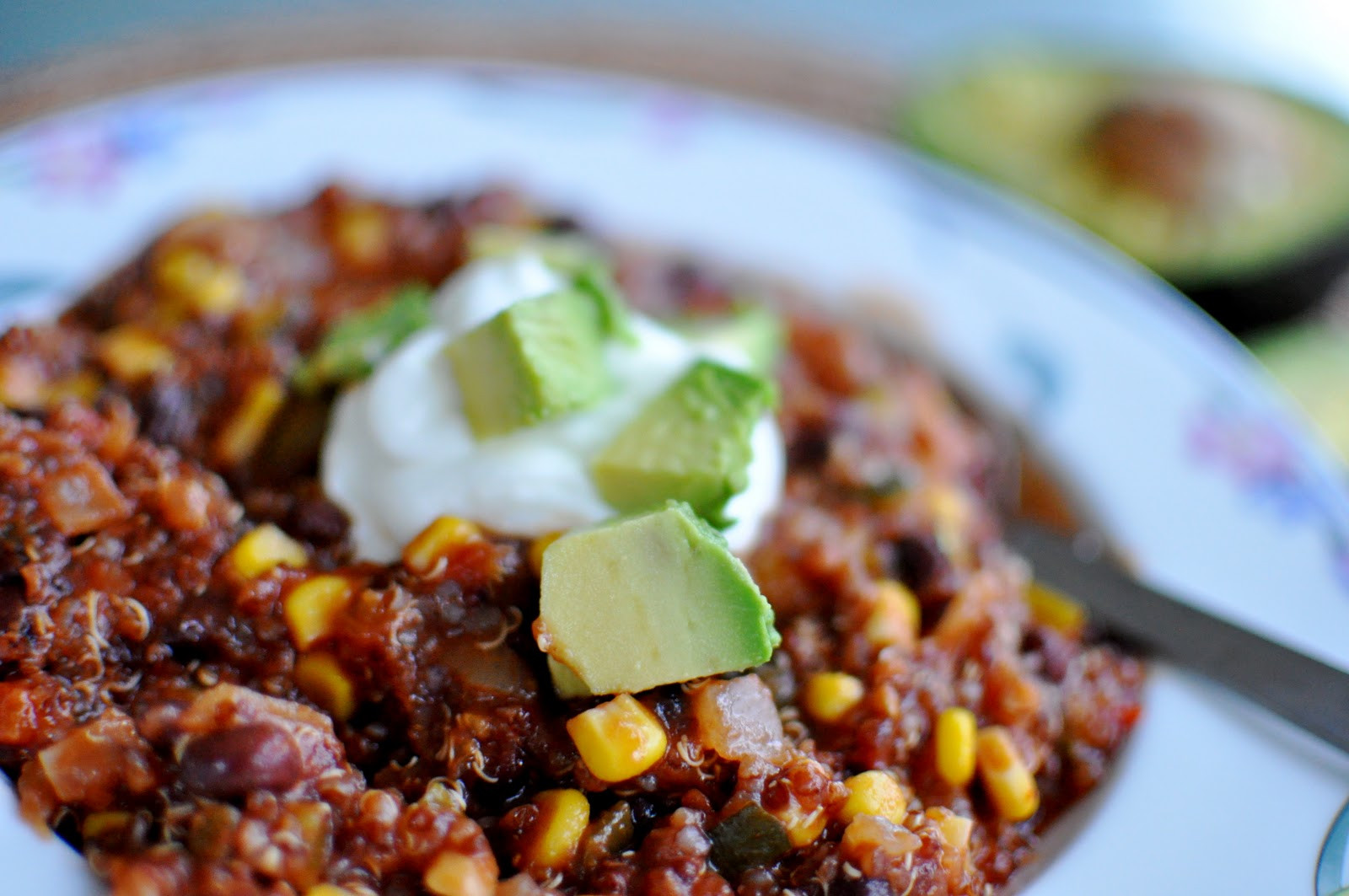 Quinoa Black Bean Chili
 quinoa and black bean chili