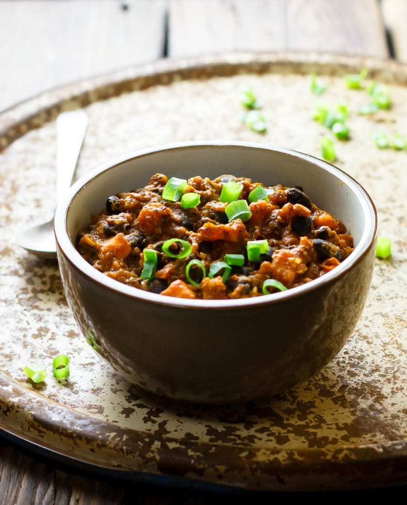 Quinoa Black Bean Chili
 Black Bean Quinoa Chili