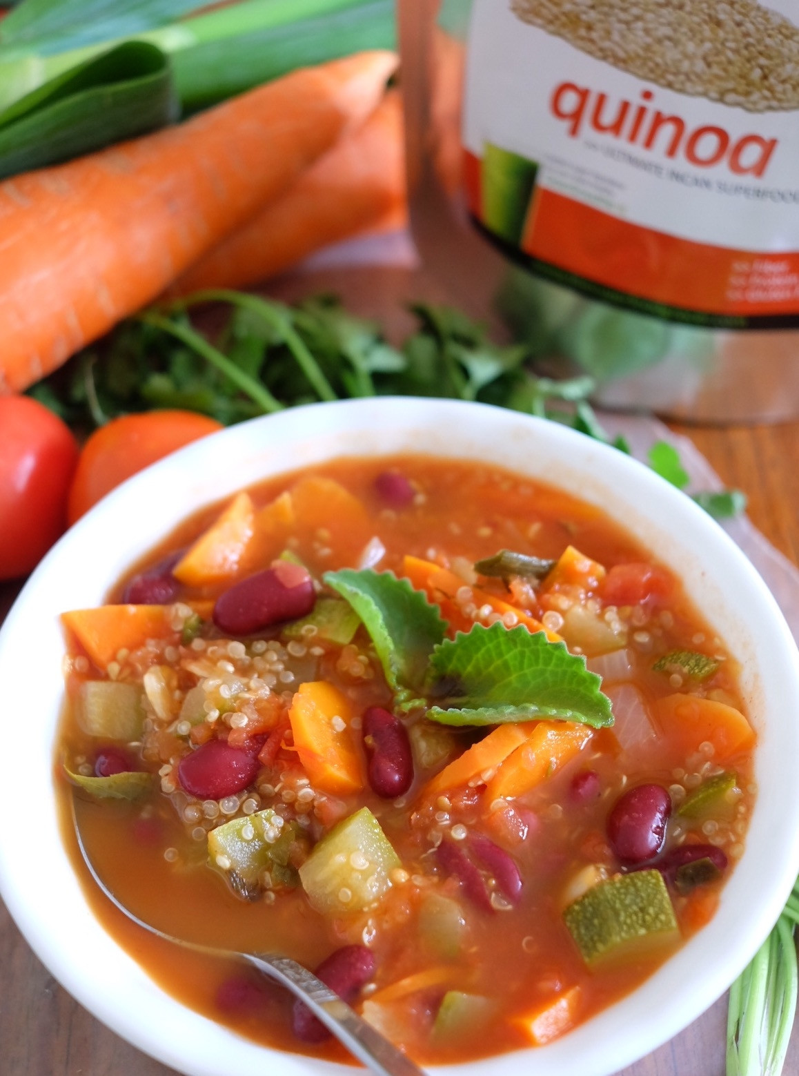 Quinoa Fiber Content
 Protein and Fiber Rich Hearty Ve able Soup with Quinoa