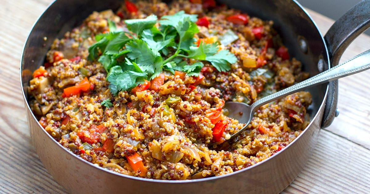 Quinoa Instant Pot
 Instant Pot Quinoa With Miso Mushrooms & Peppers Vegan GF