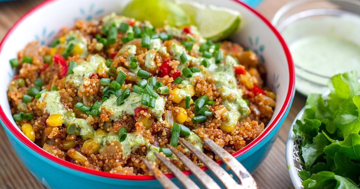 Quinoa Instant Pot
 Mexican Instant Pot Quinoa With Cilantro Lime Dressing