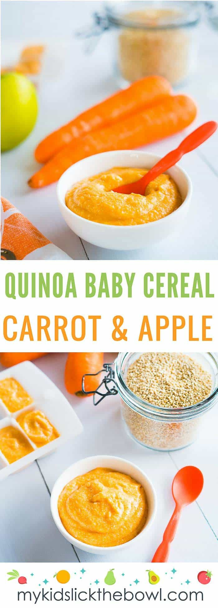 Quinoa Recipe For Baby
 Quinoa Baby Cereal Carrot and Apple Alternative to