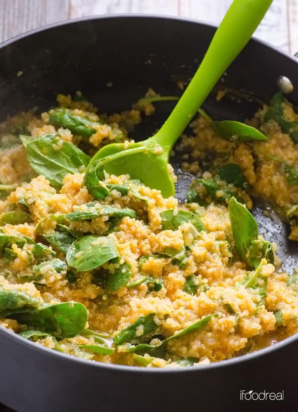 Quinoa Recipe For Baby
 Parmesan Pumpkin and Spinach Quinoa Recipe iFOODreal