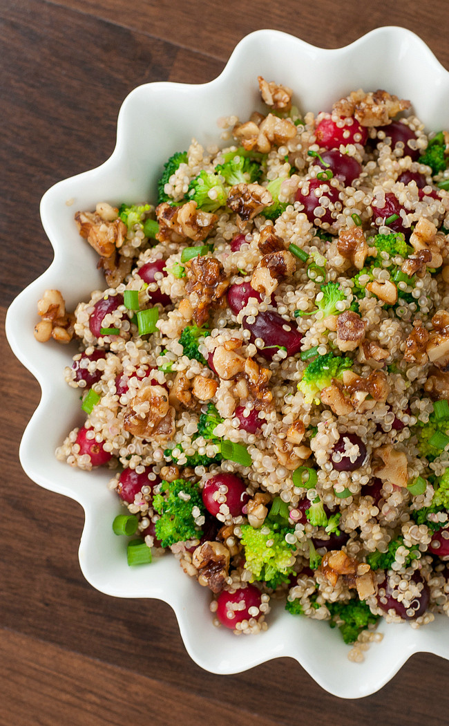 Quinoa Salad Recipes With Dried Cranberries
 Cranberry Quinoa Salad with Can d Walnuts